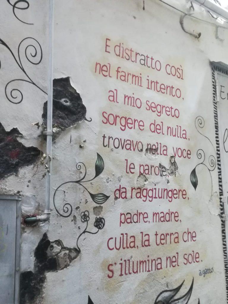 Salerno: i muri che danno voce ad Alfonso Gatto 3 Salerno: i muri che danno voce ad Alfonso Gatto